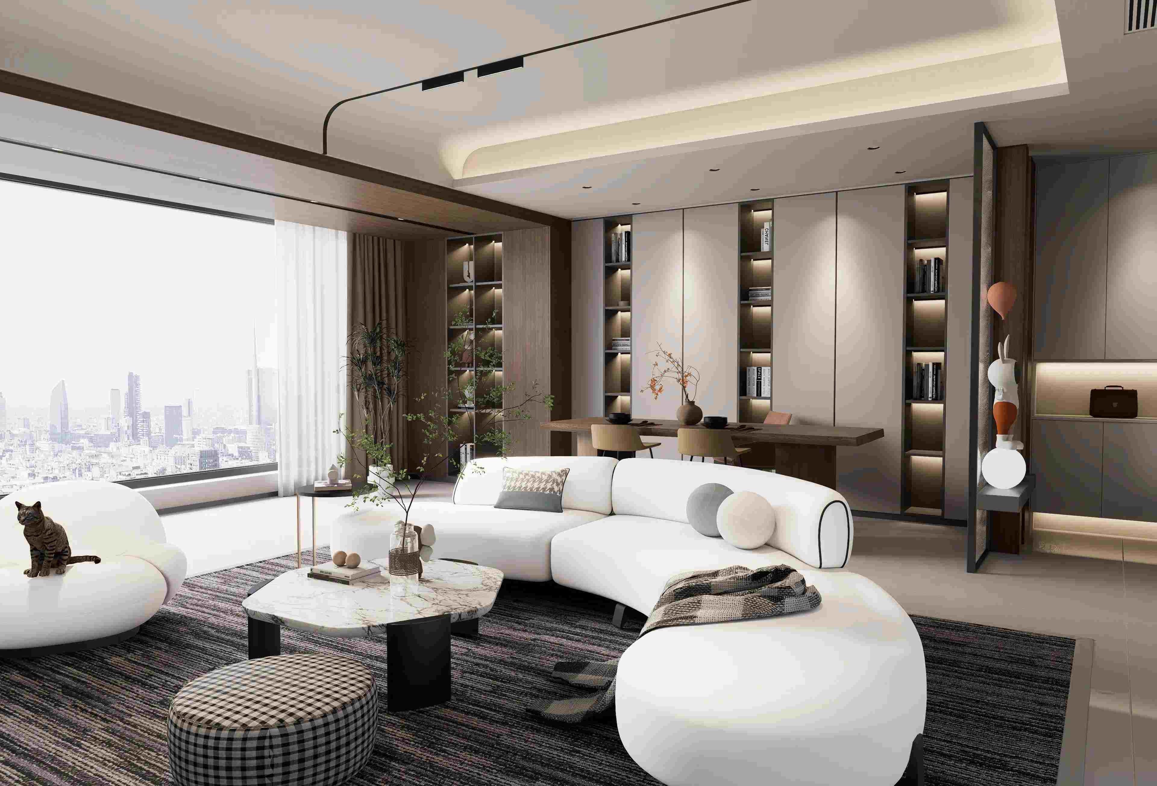 Ruang Tamu Minimalis Modern dengan Sentuhan Elegan